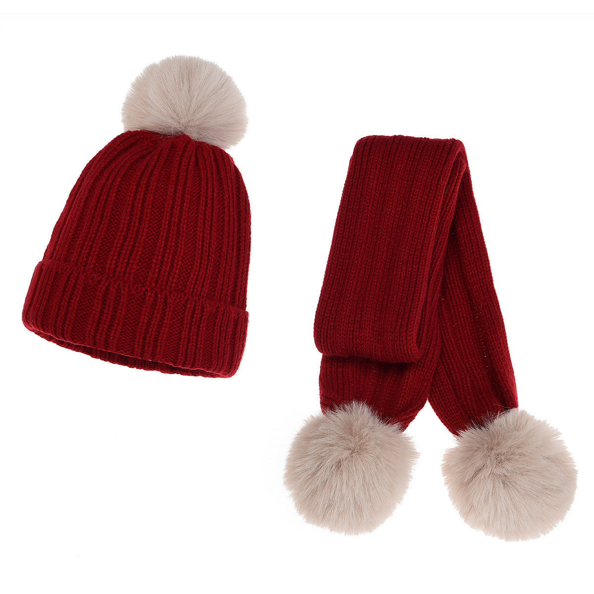 Thick Warm Knitted Beanie Scarves