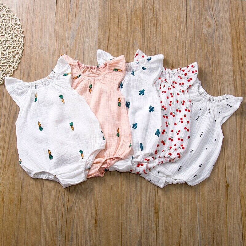 Baby Girls Romper Summer Sleeveless