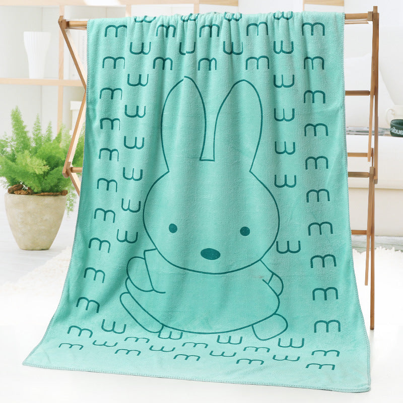 Beach towel cartoon print