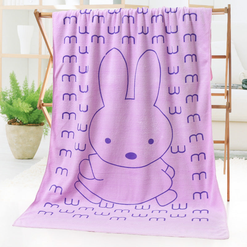 Beach towel cartoon print