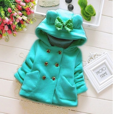 Girls warm coat winter jacket clothes for Newborn girl baby