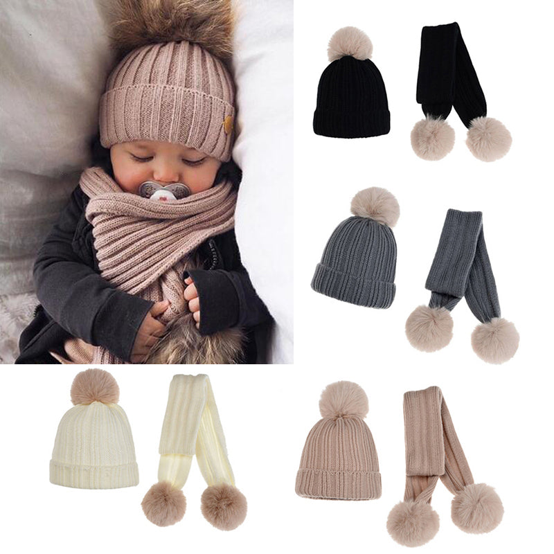 Thick Warm Knitted Beanie Scarves