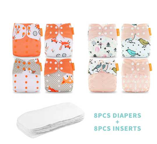 Adjustable Size Washable And Reusable Cloth Diaper