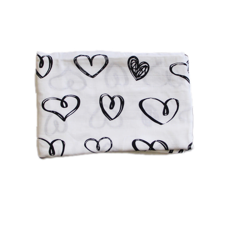 Bamboo Muslin Swaddle  Neutral Receiving Blanket