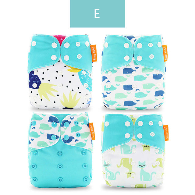 Baby Four-piece Washable Cloth Diapers